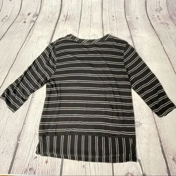 TALBOTS long sleeve classy versatile tunic top with stripes - size XL - Picture 8 of 11